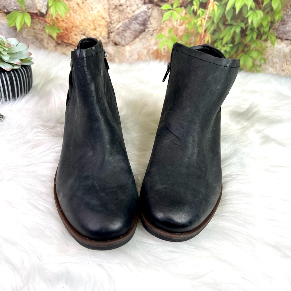 KORK-EASE KORKS Black Leather and Suede Ankle Boots, 8.5M - Picture 4 of 12